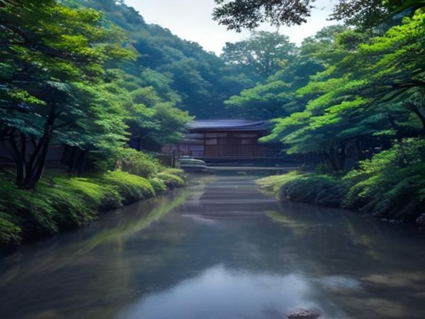 大屏显示器上播放动漫剧集的客厅场景,光线柔和